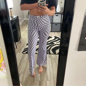 Geometric flare pants🤍